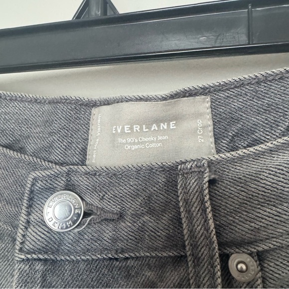 Everlane Gray Jeans 90s cheeky organic cotton 27 crop - Picture 3 of 4